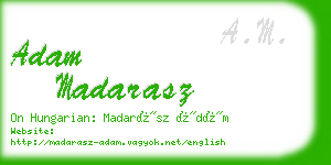 adam madarasz business card